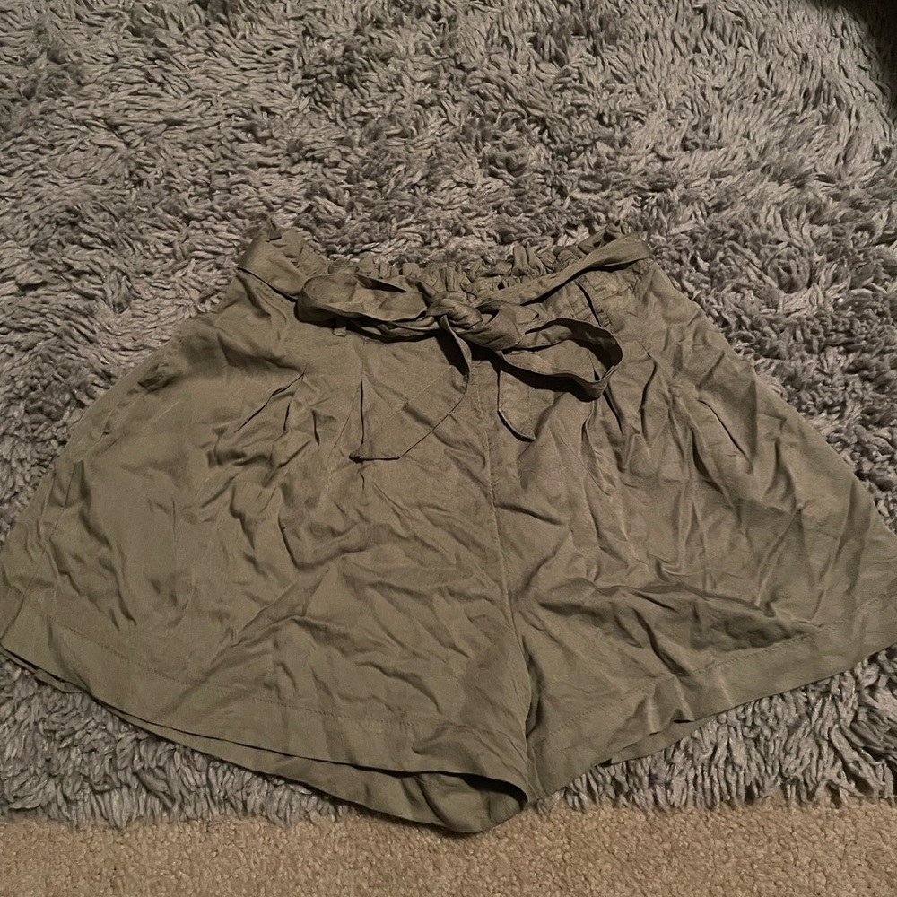 Green soft shorts